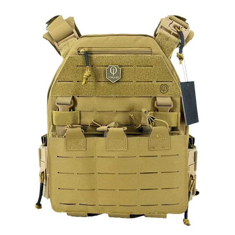 PLATE CARRIER MQR – COYOTE – CONQUER TACTICAL