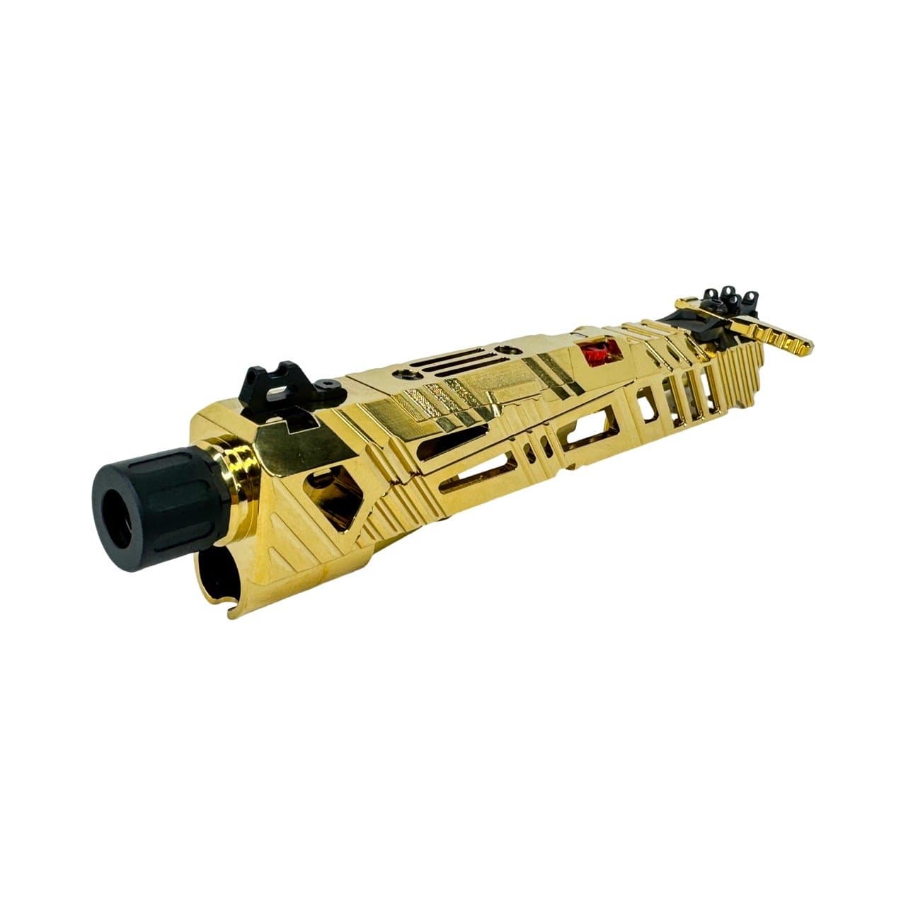 Superline Split Slide for TM Hi-Capa 4.3 – Pink (inc. Short Stroke Kit, 14mm CCW Muzzle, Enhanced Nozzle Spring, etc)