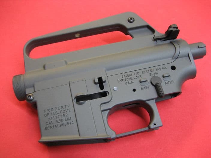M16A1 QD Metal Receiver XM177E2 Colt CNC logo