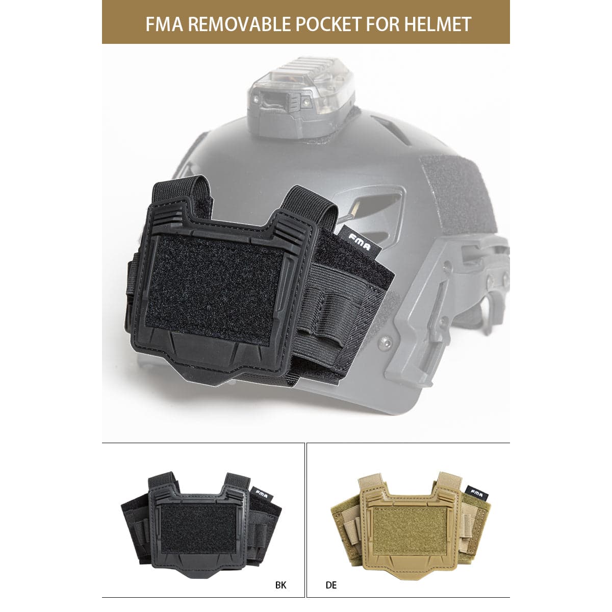 Removable Helmet Pocket / Counterweight Pouch