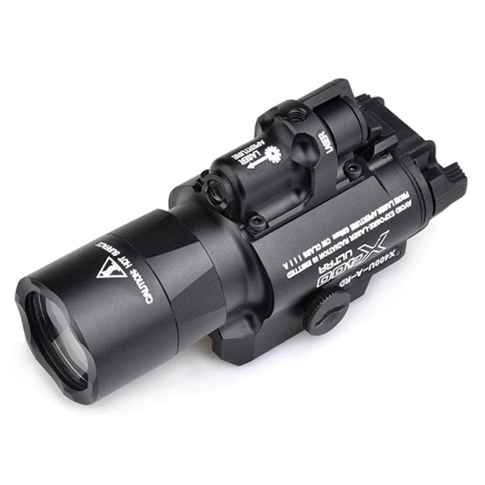 Target One X400 LED Tactical Flashlight + Red Laser