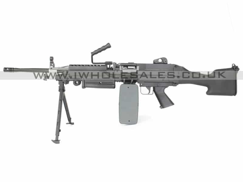 Herstal Minimi M249 MK2 with Sound Control Drum Magazine (Hard Stock – AK-249-MK2)
