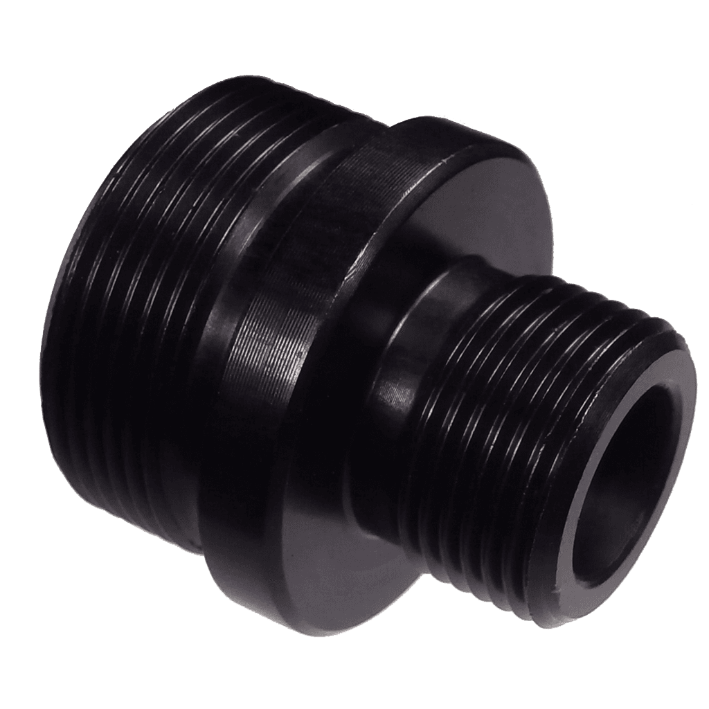 Airsoft WELL Barrel Adapter For MB03 21mm x 1mm Pitch to 14mm 1mm Pitch ccw