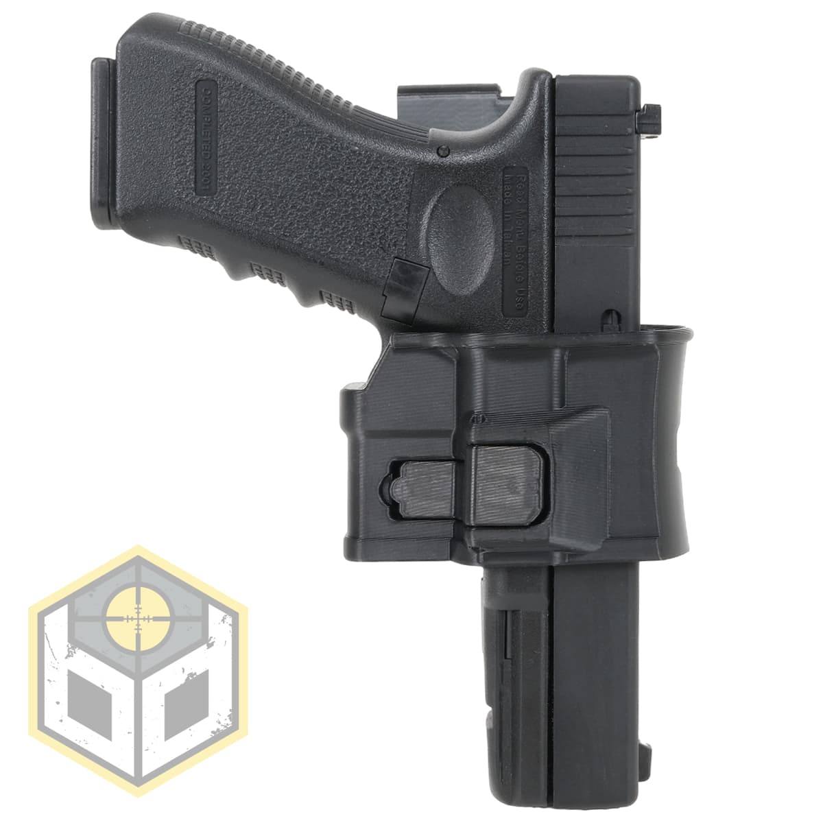 Fast Release Pistol Holster with Trigger Lock and Belt Mount Gen2 (PH1BK) 053