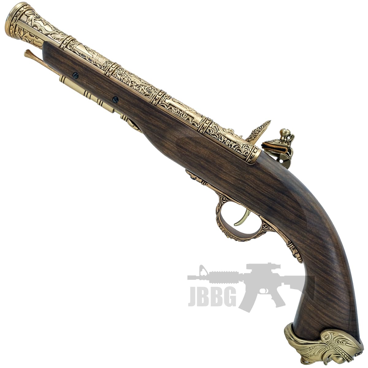 18th Century Flintlock Pirate Gas Power Airsoft Pistol Gold