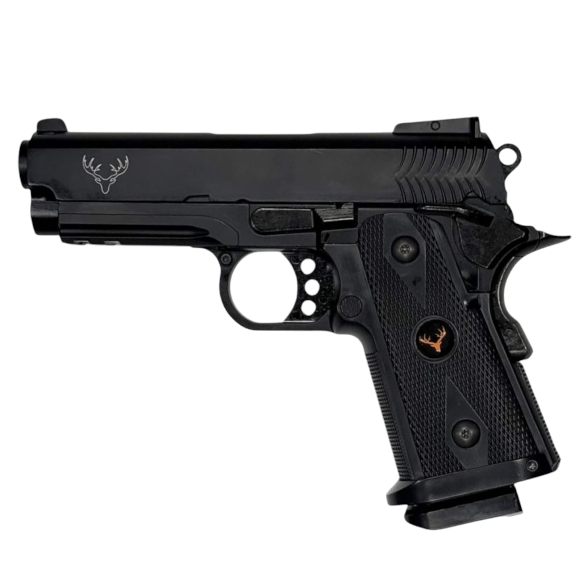 3.8 Hi-CAPA Gas Blowback Pistol with Pistol Case (Metal Slide – ABS Body – HG2)