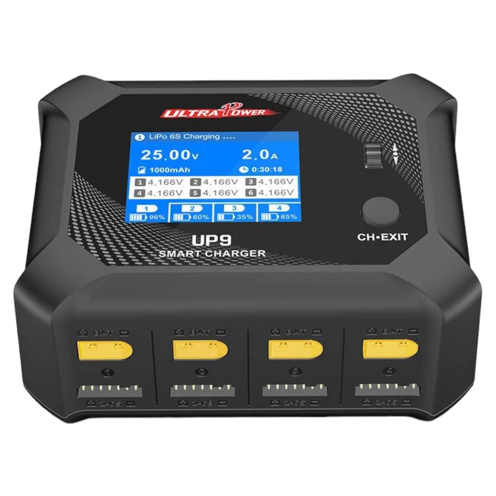 AC/DC 4 Way Charger with Power Lead (UK Plug)