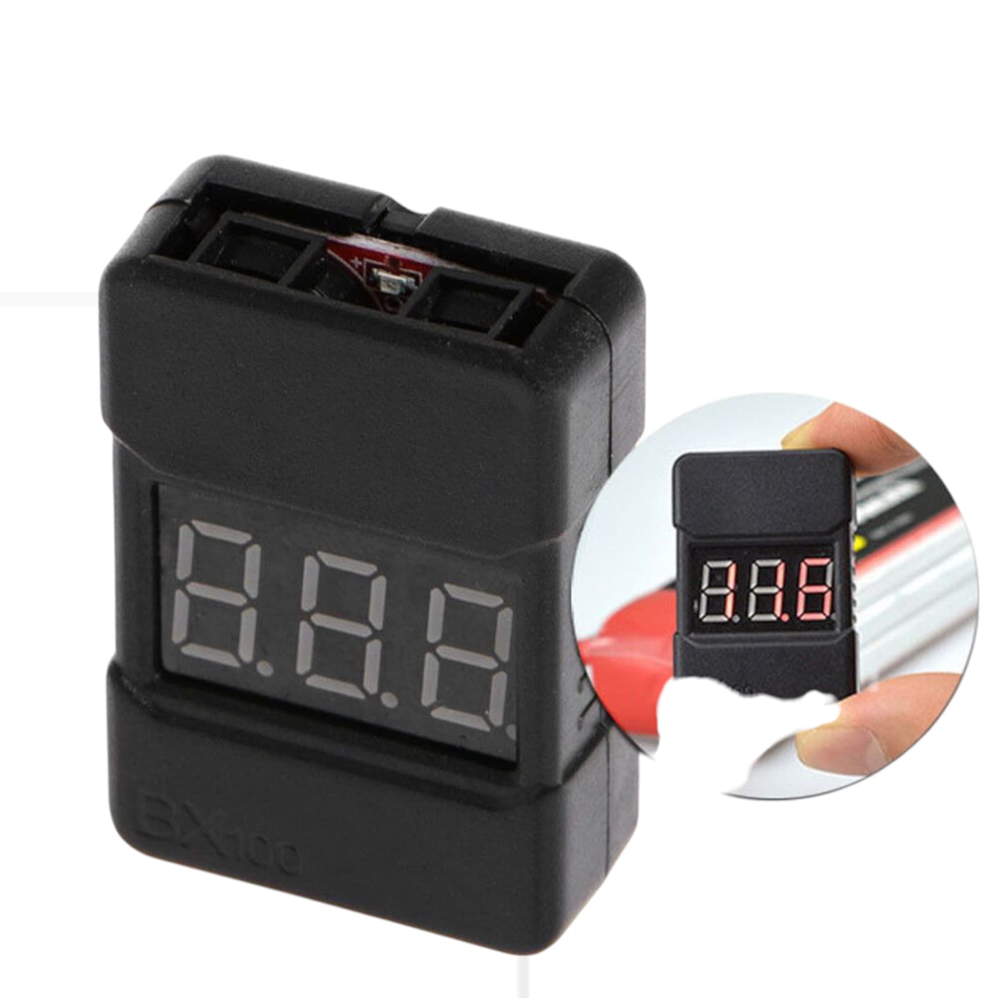 LiPo Voltage Checker: 1-8S with Case