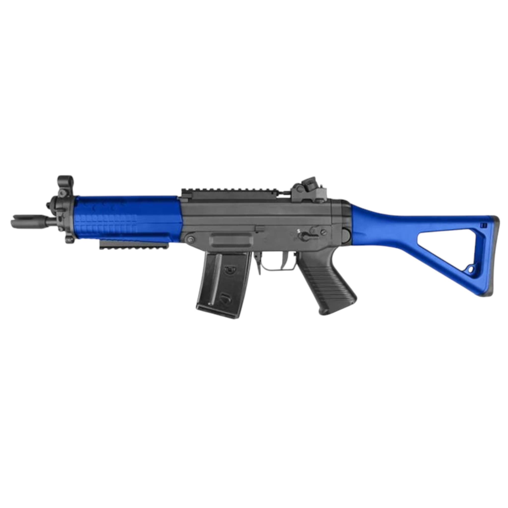 555 AEG Rifle (with Battery and Charger – Polymer – Blue – JG-082)