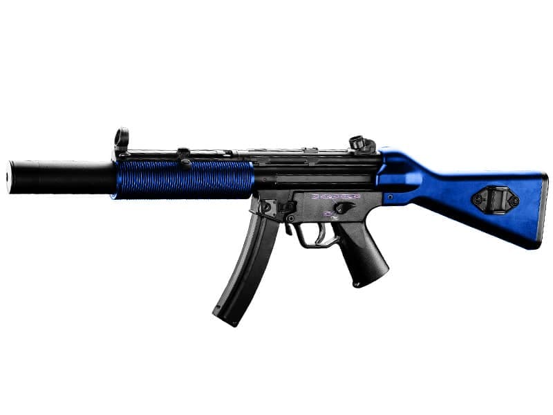 Swat Submachine AEG SD5 Rifle (Inc. Battery and Charger – 068) (Blue)