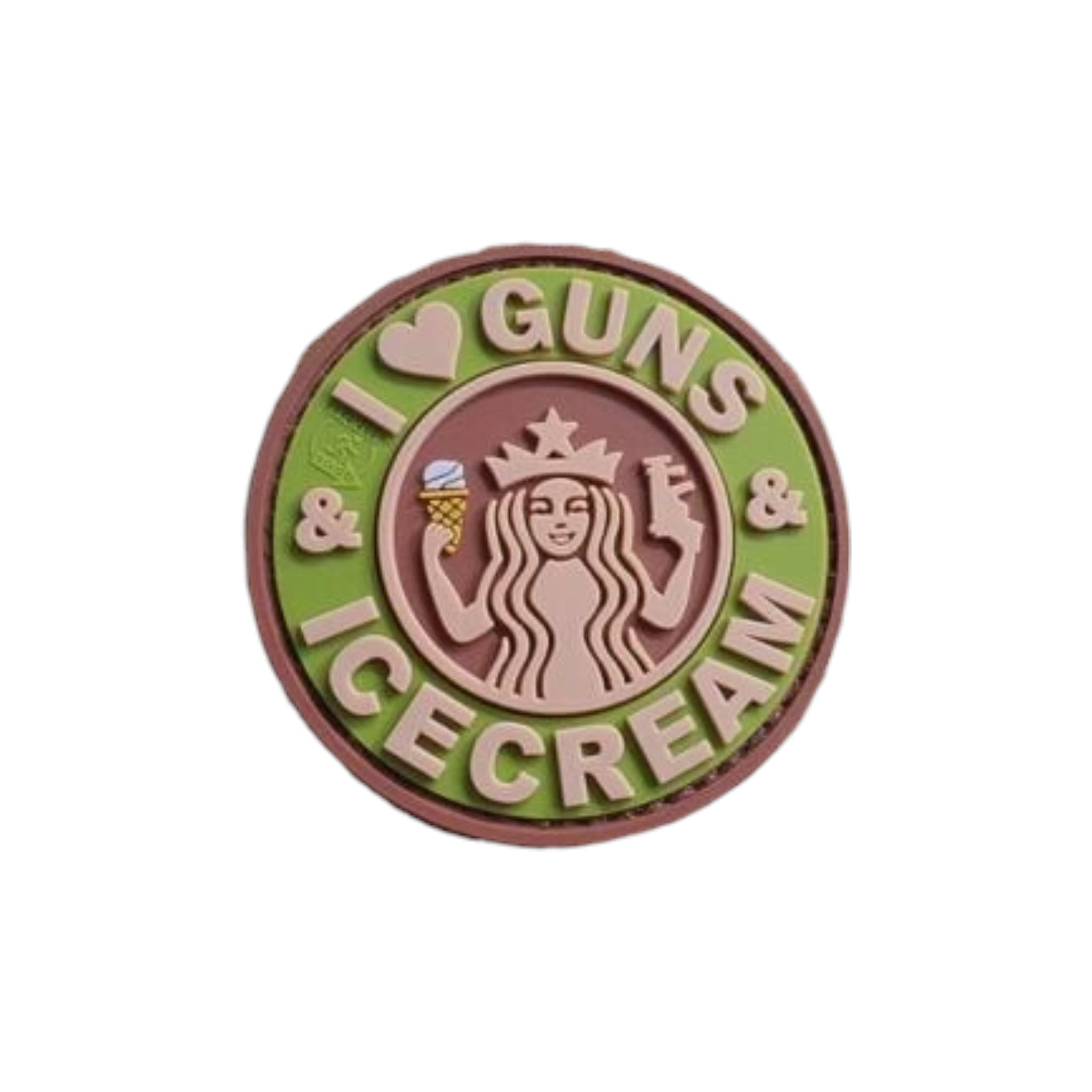 Guns and Ice Cream 3D Rubber Patch