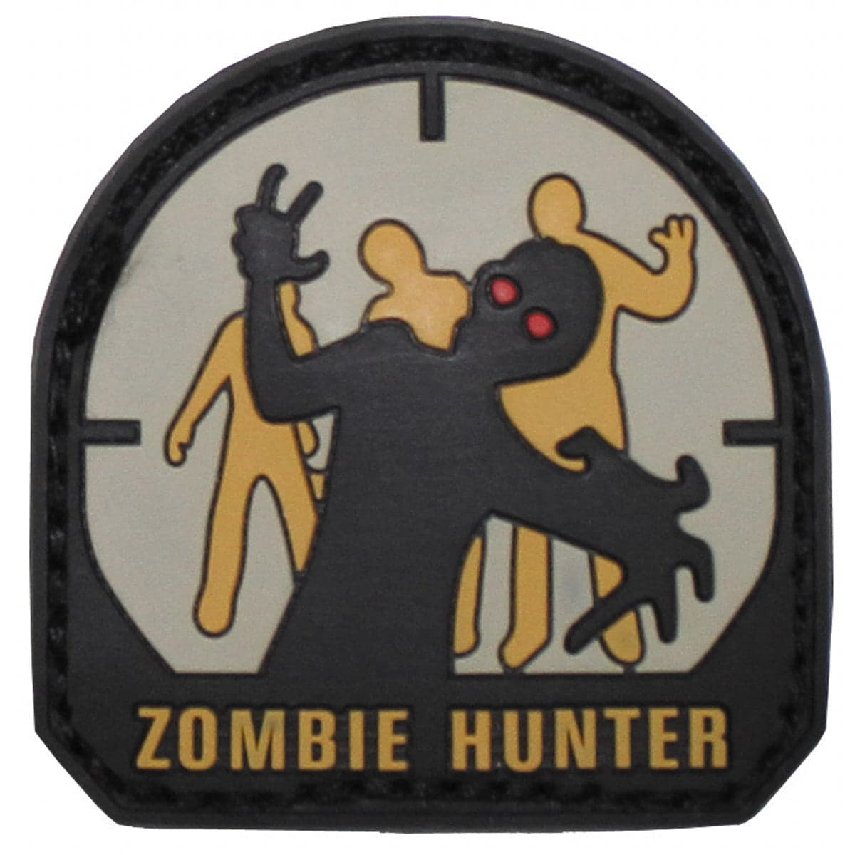 Rubber Patch Zombie Hunter Hook & Loop 5X5cm