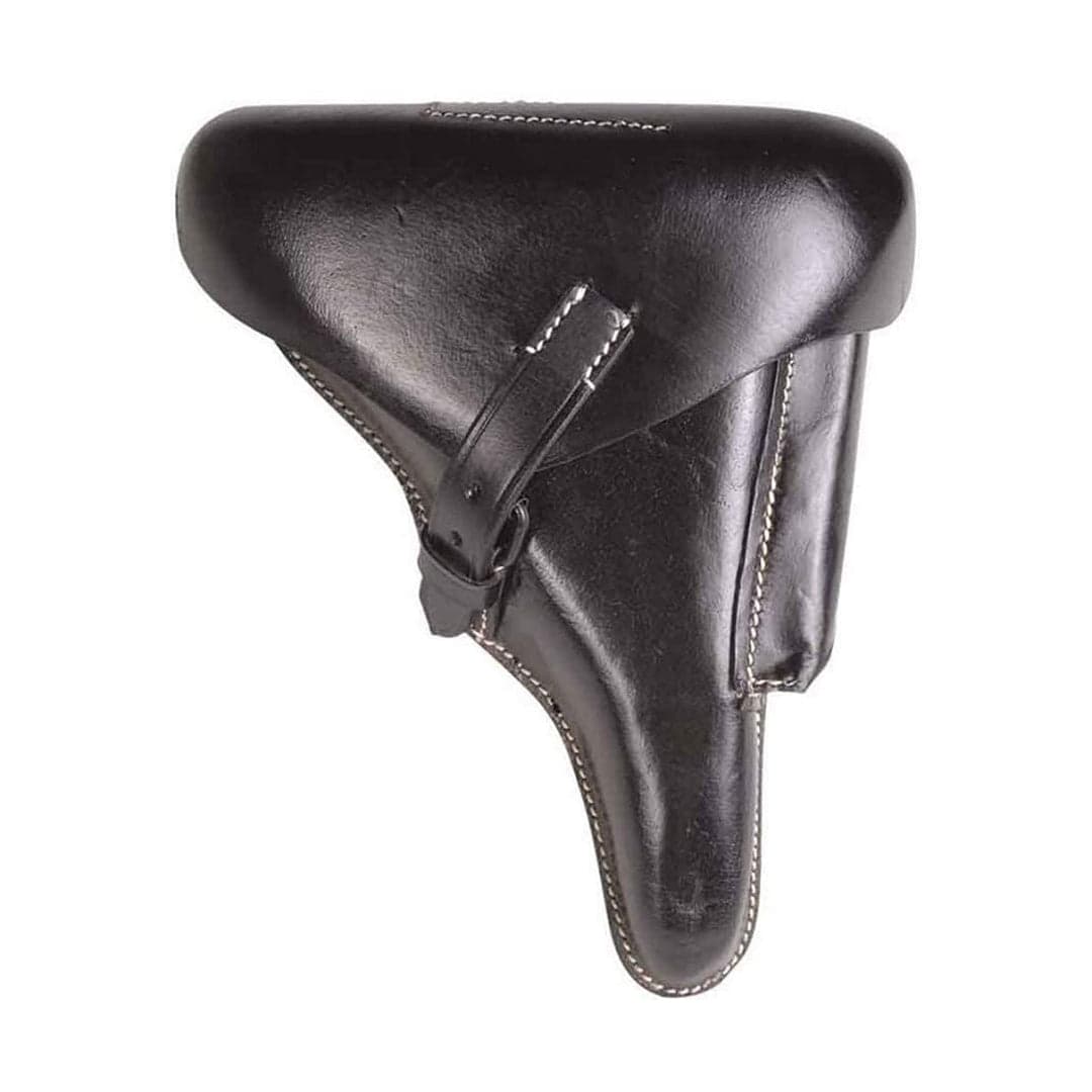 WW2 Army Style P08 Hard Shell Leather Holster Buffalo Replica