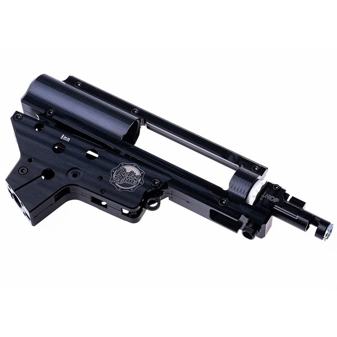 Airsoft V2 CNC Split Gearbox 8mm with Intergrated Hop Unit Chamber