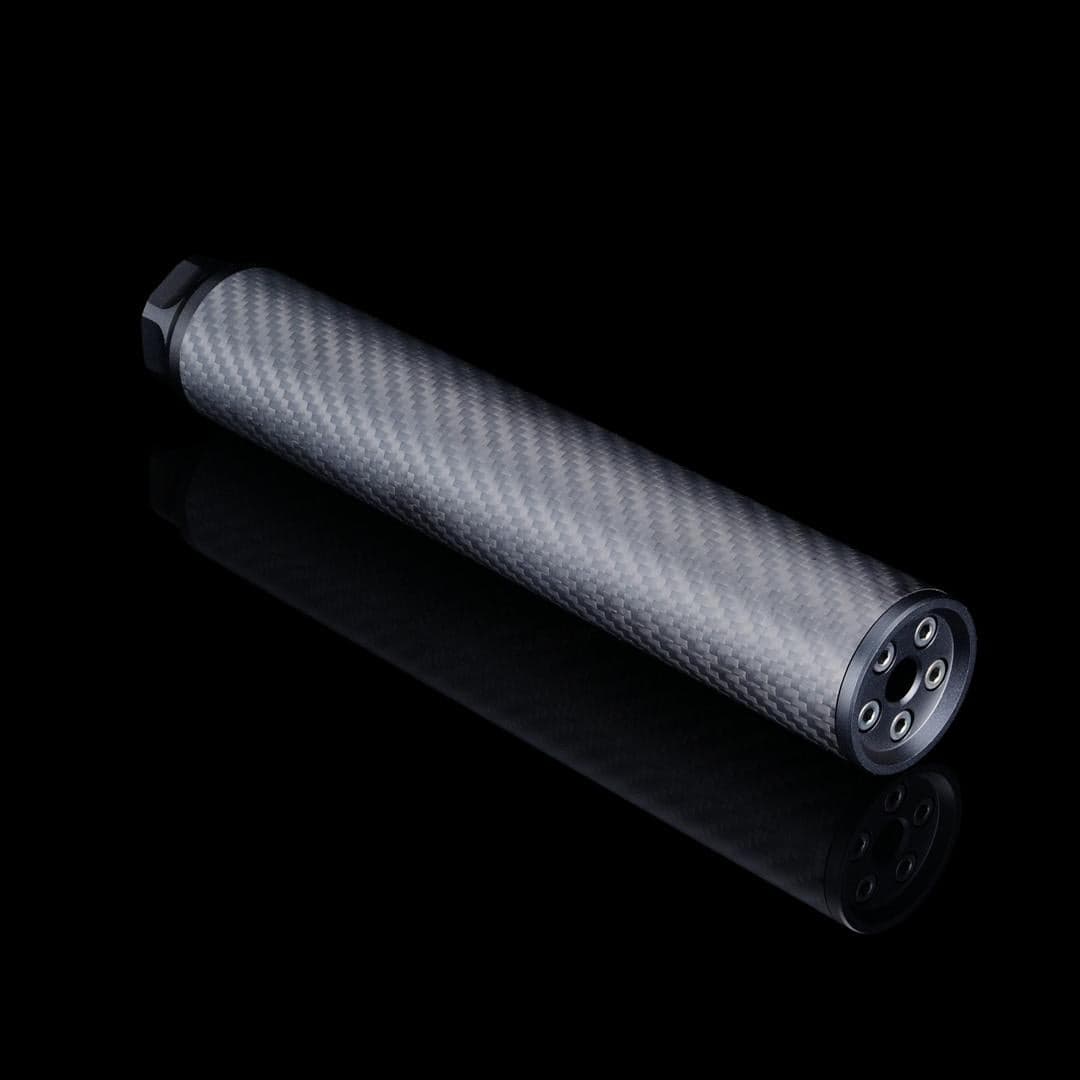 Carbon dummy suppressor, Long, 14mm CCW