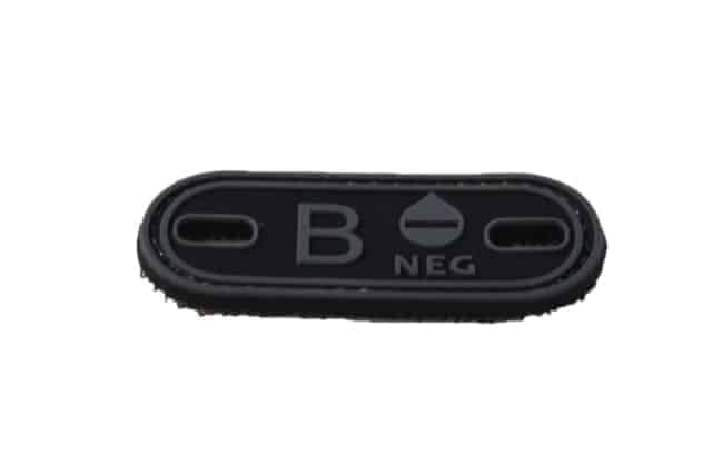 B Negative blood type patch (Fits boot lace)