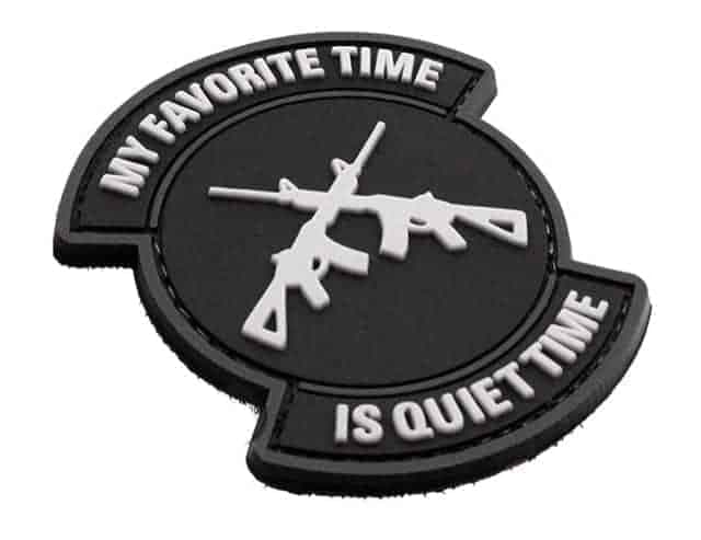 My favourite time is quiet time patch