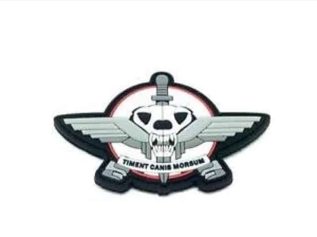 Timent Canis Morsum 'Fear the bite' morale patch (White)