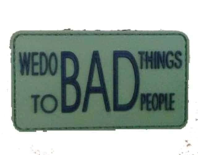 We do bad things to bad people morale patch