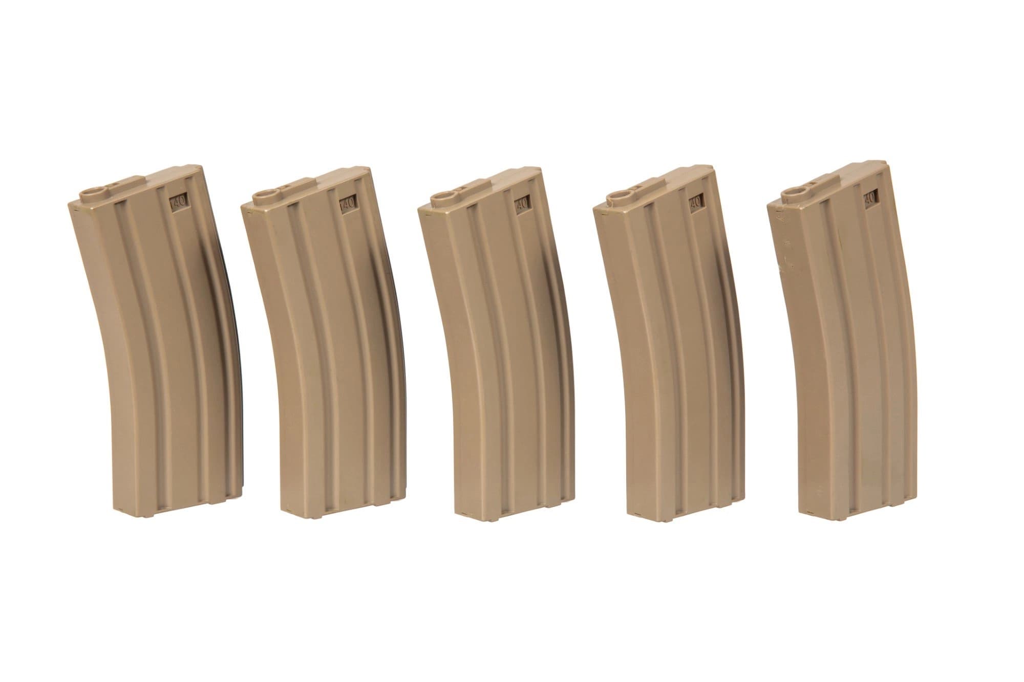 PACK 5X CARICATORE MONOFILARE M4 140 BB – SPECNA ARMS