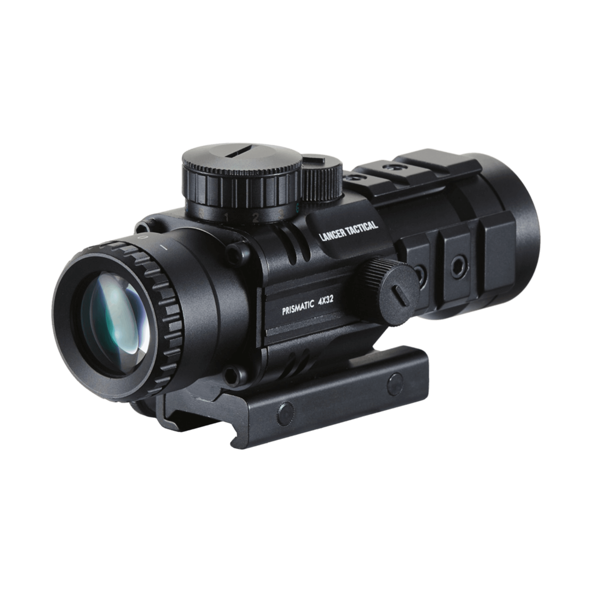 Lancer Tactical Prismatic 4x32 Compact Scope with Illuminated Reticle
