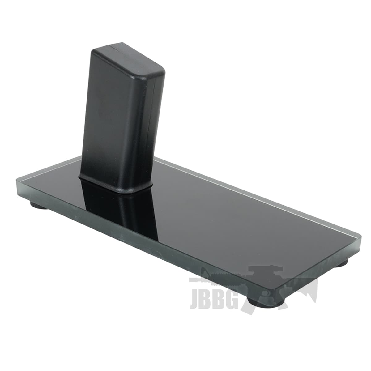 Pistol Display Stand with Reflective Glass Base