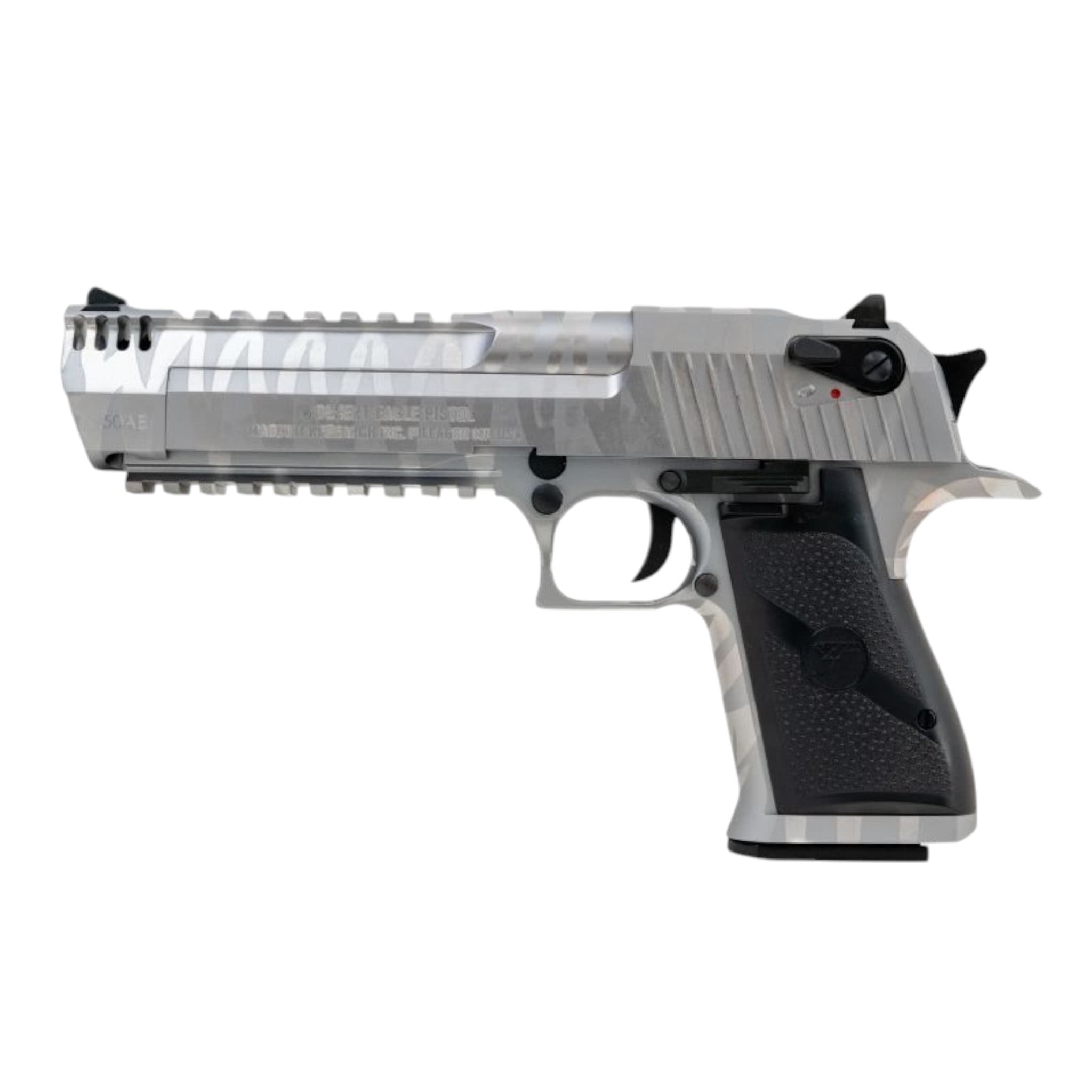 Magnum Research Inc. Eagle Custom Tiger Stripe Silver 50AE GBBP (950524 – Silver)
